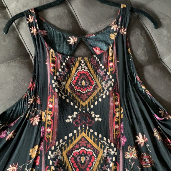 Free People black print dress sz small - Picture 4 of 4